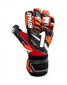 Guantes de Portero Rinat Shocker Spine Semi Negro/ Verde - Golero Sport