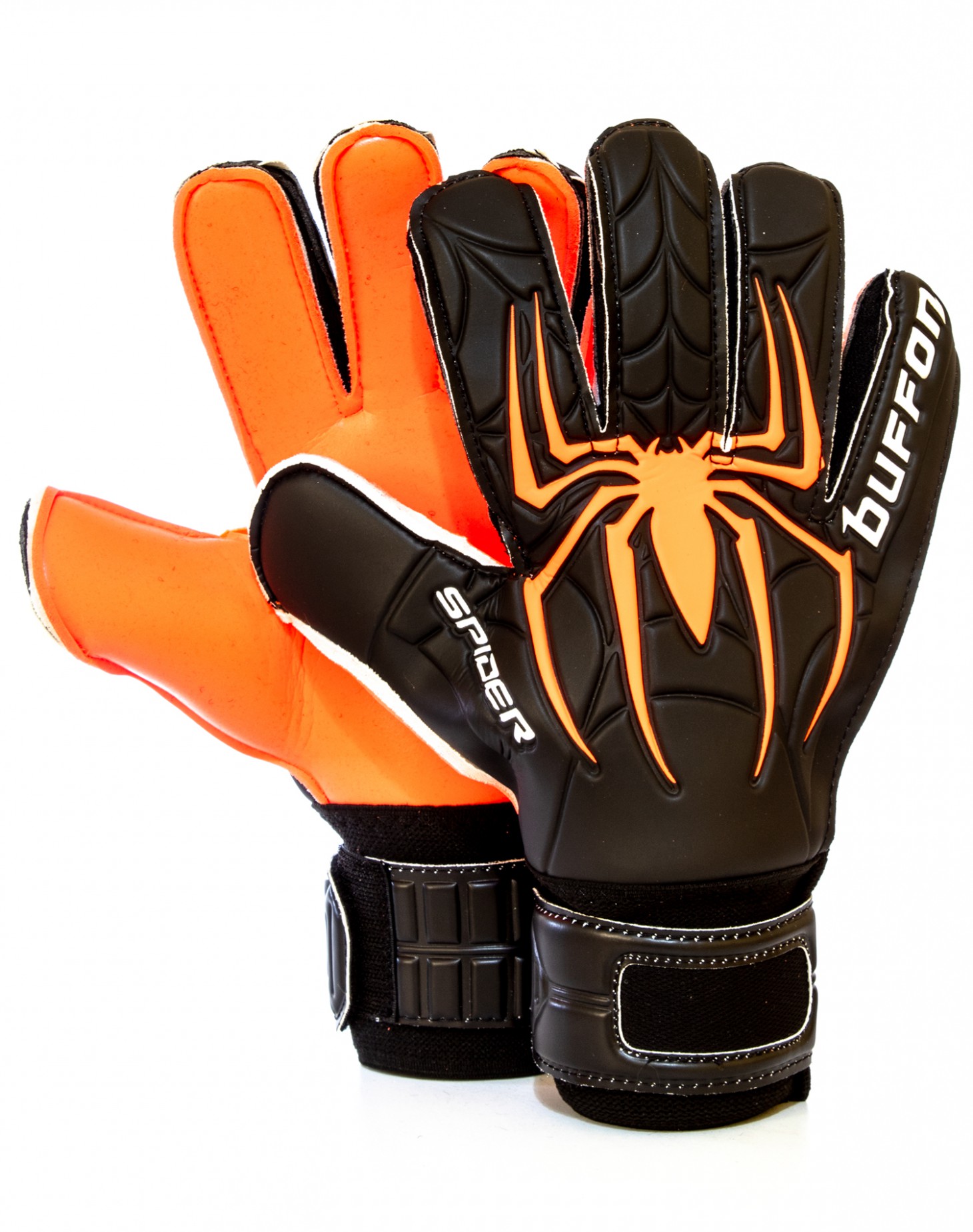 Guantes Buffon Spider Basico Negro - Naranja