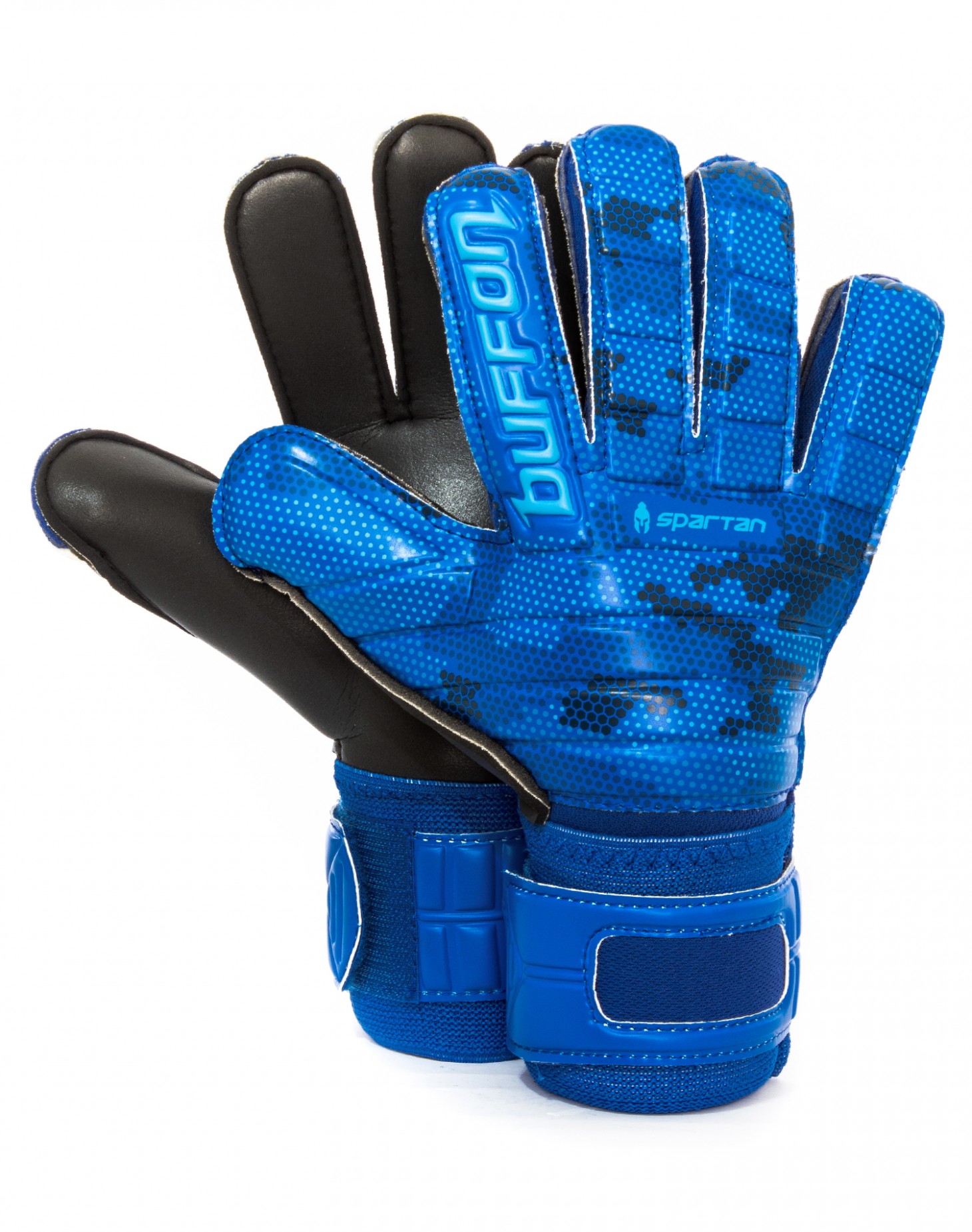Guantes Buffon Spartan Basico Negro - Azul