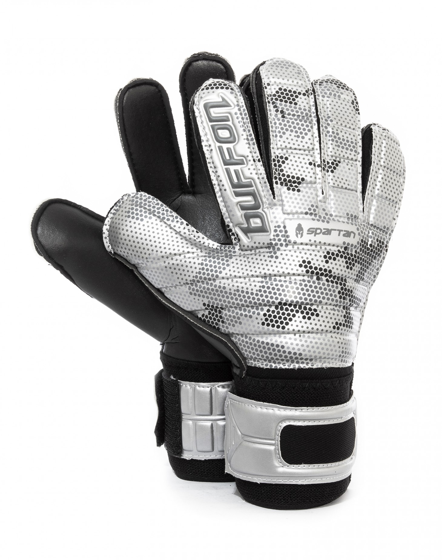 Guantes Buffon Spartan Basico Negro - Plata