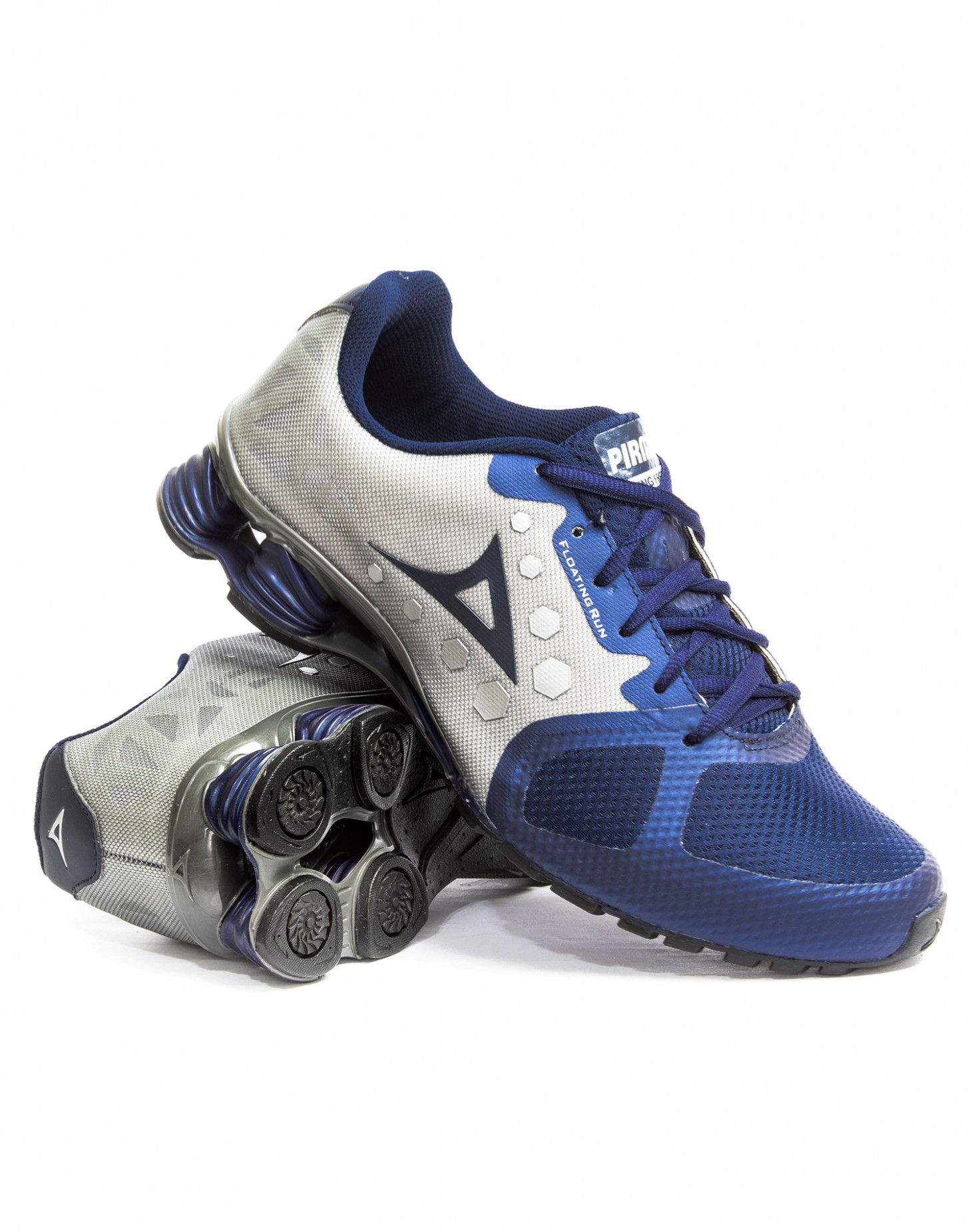 Tenis Pirma Running Modelo 511 Nitro Gris/Azul
