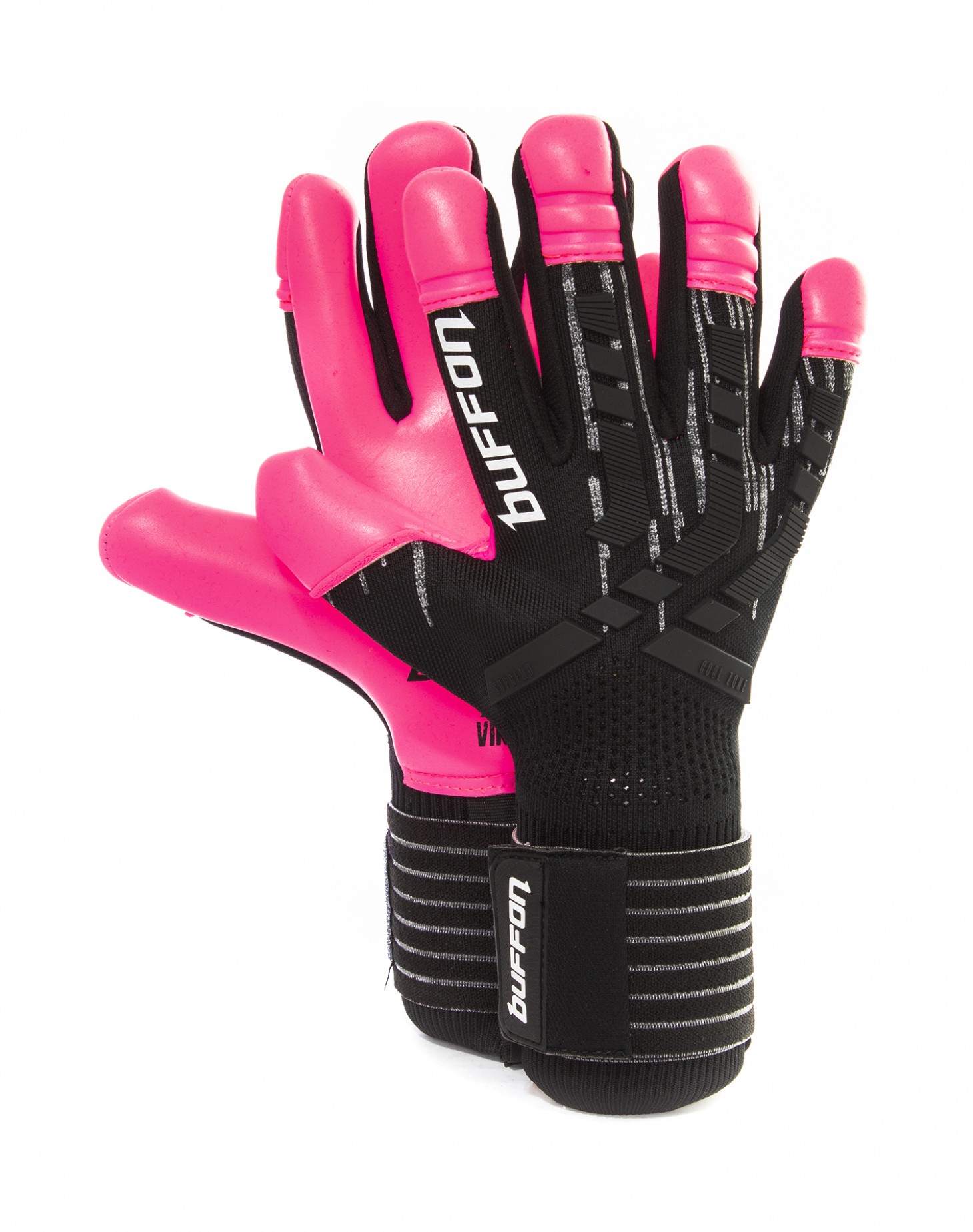 Guantes de Portero Buffon Supremo Pro Negro/Fiusha