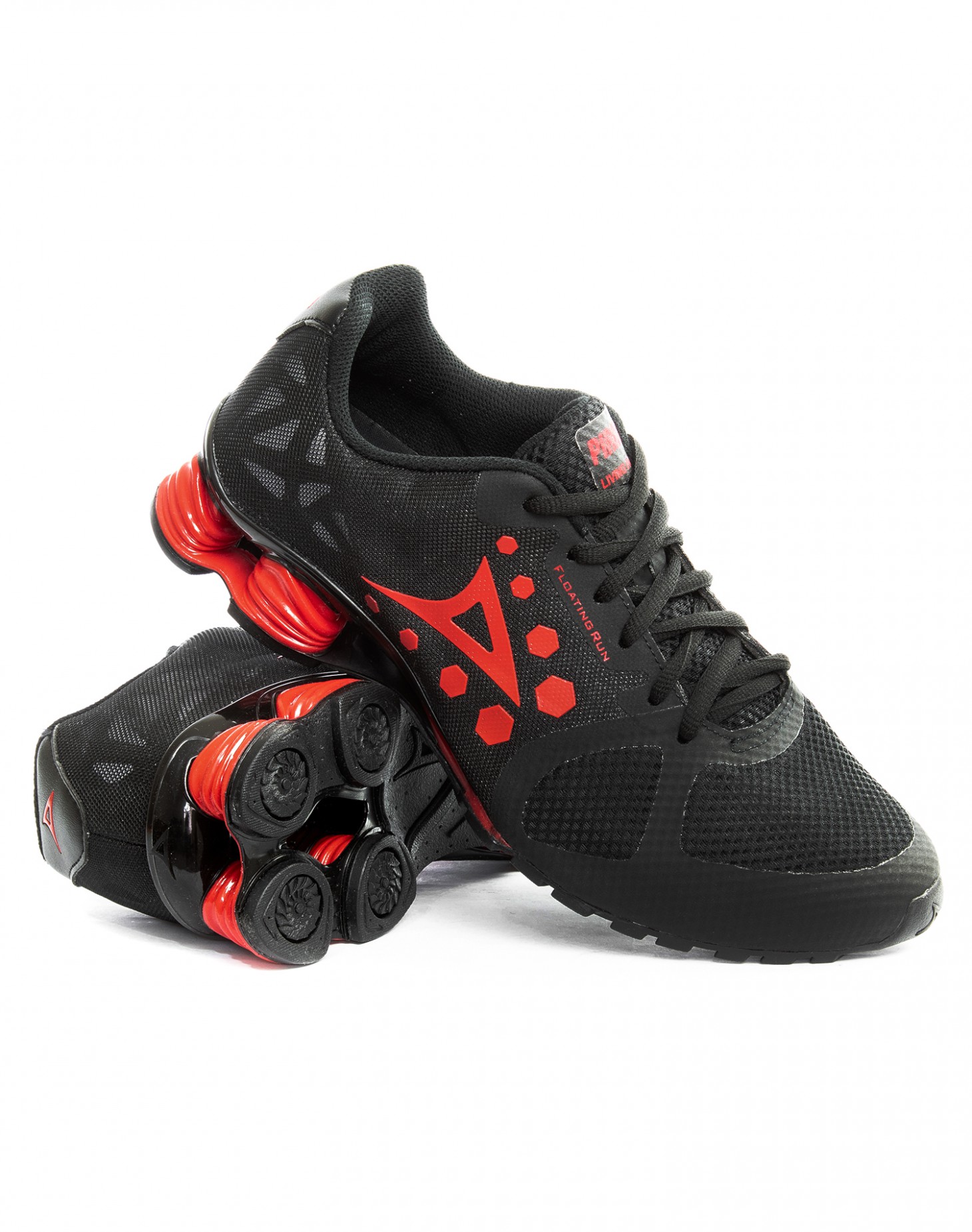 Tenis Pirma Running Modelo 511 Nitro Negro/Rojo