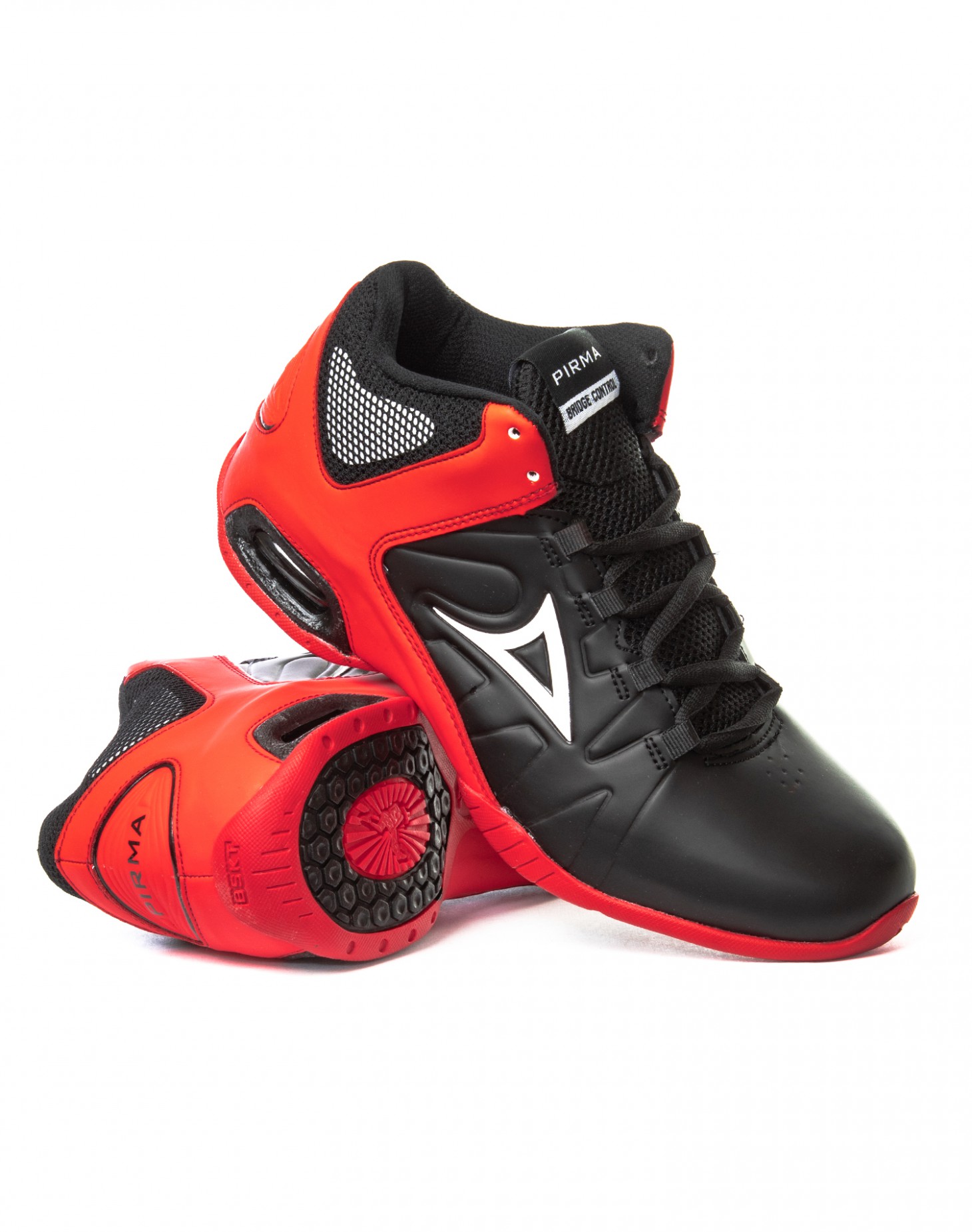 Tenis Deportivos Hombre Pirma 795 Valvula Negro/Rojo