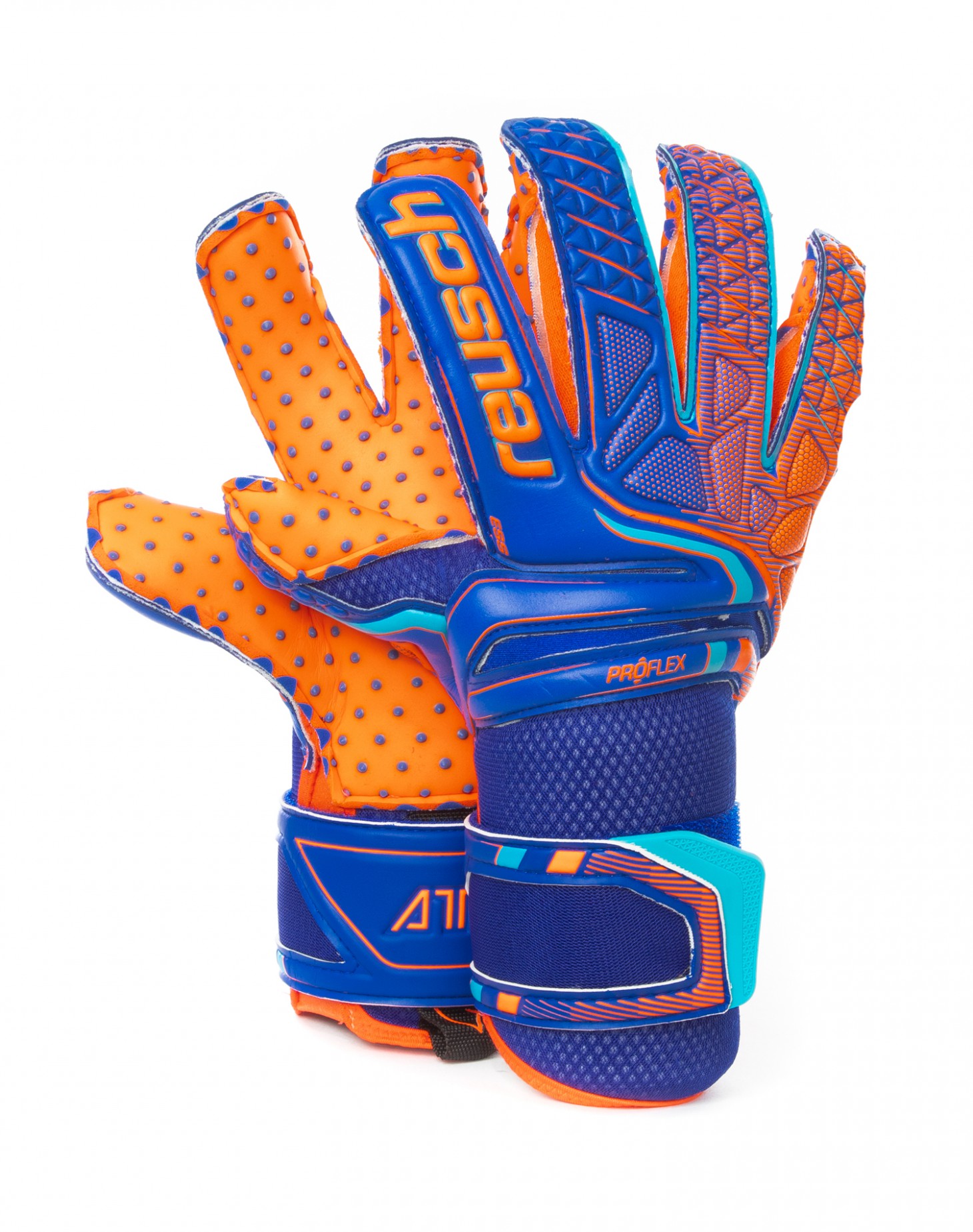 Guante de Portero Reusch Attrakt Pro G3 Speedbump Deep blue/ Shocking orange