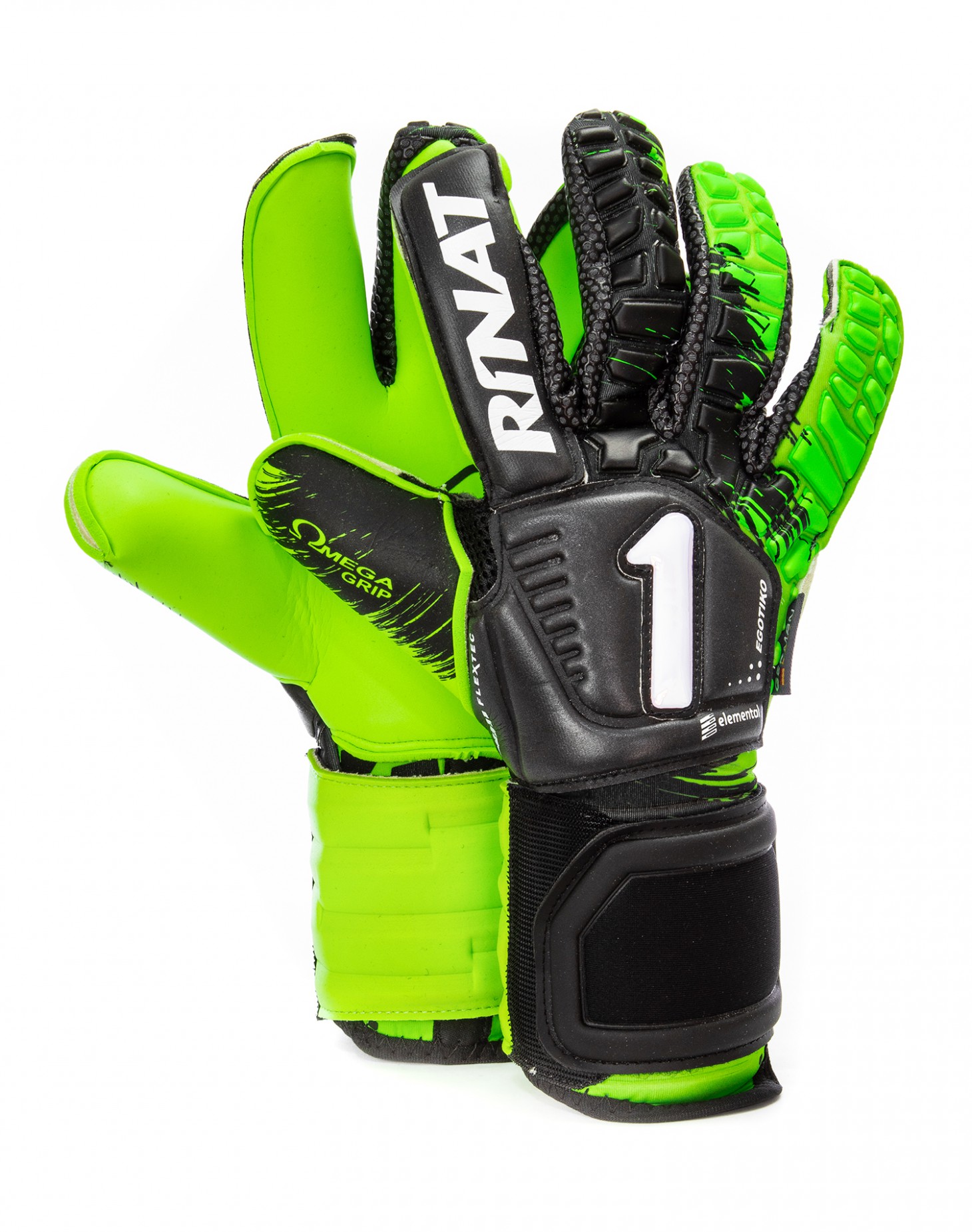 Guantes de Portero Rinat Egotiko Elemental Pro Negro