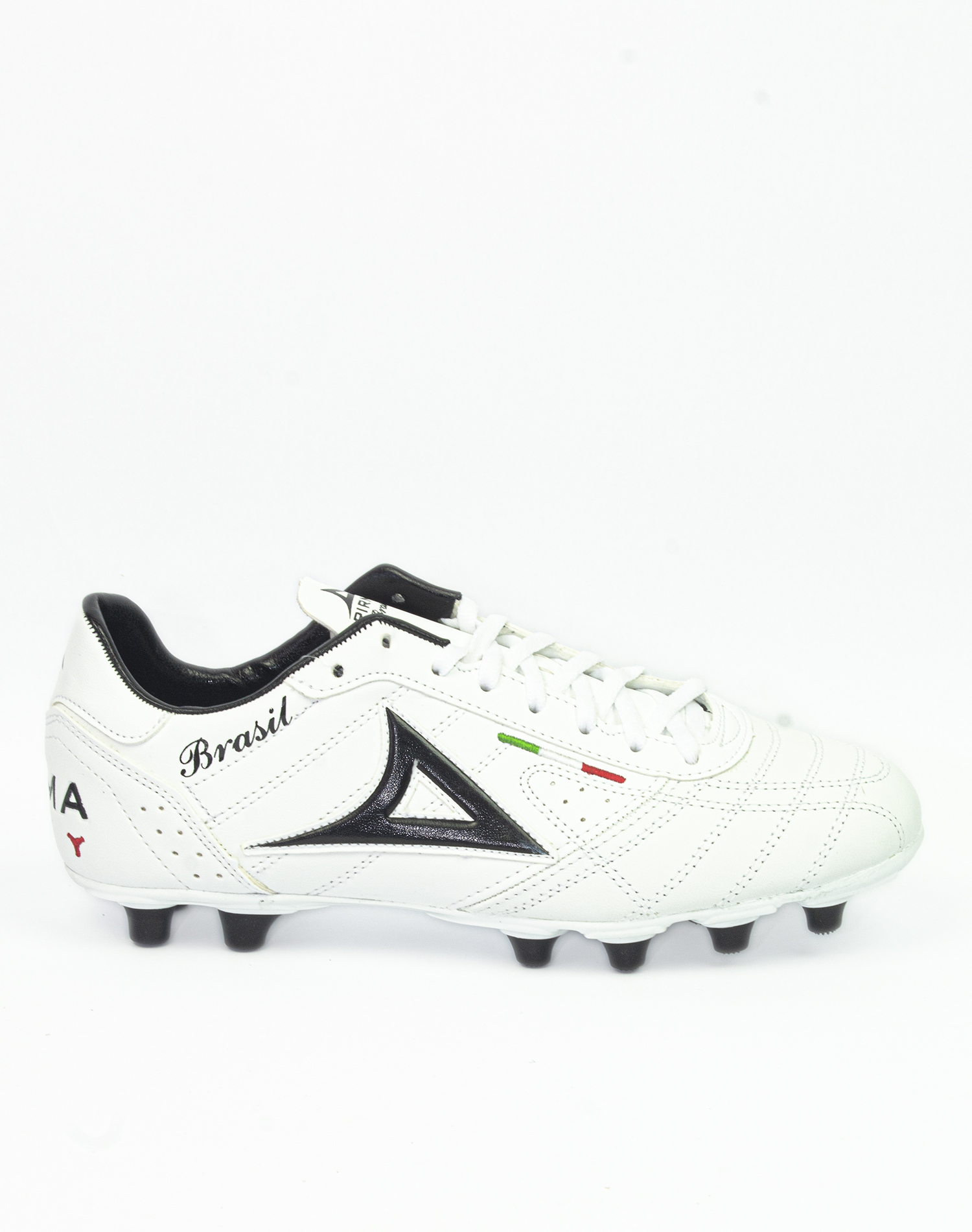 Zapatos de Futbol Pirma Brasil Modelo 0501 Piel Blanco - Golero
