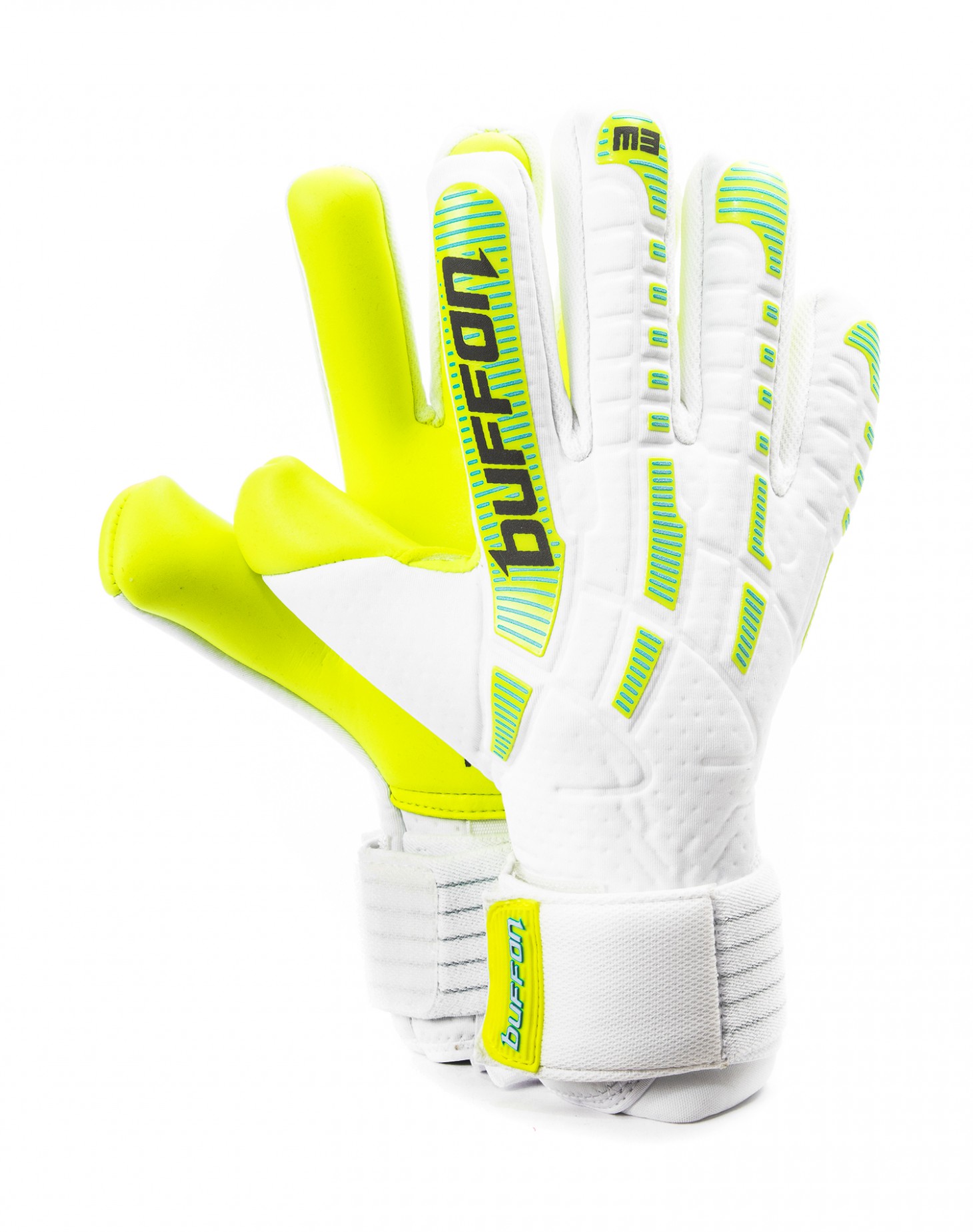 Guantes de Portero Buffon Monster Pro 3 Blanco/Neón