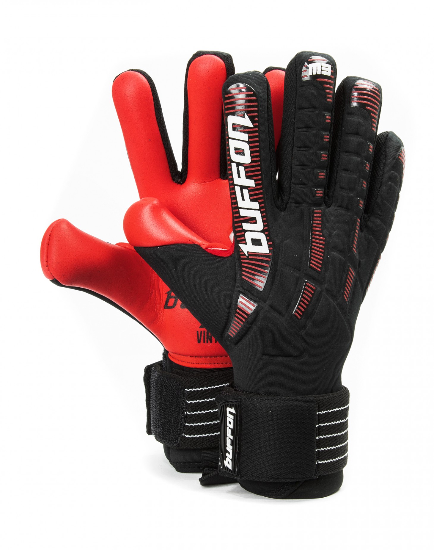 Guantes de Portero Buffon Monster Pro 3 Negro/Rojo