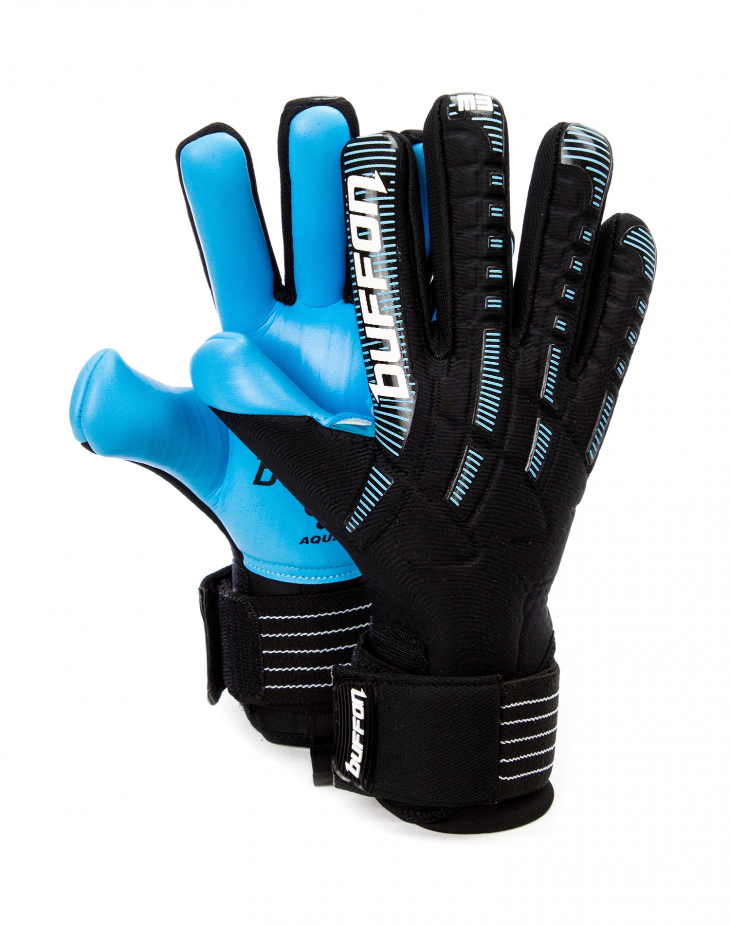 Guantes de Portero Buffon Monster Pro 3 Negro/ Aqua