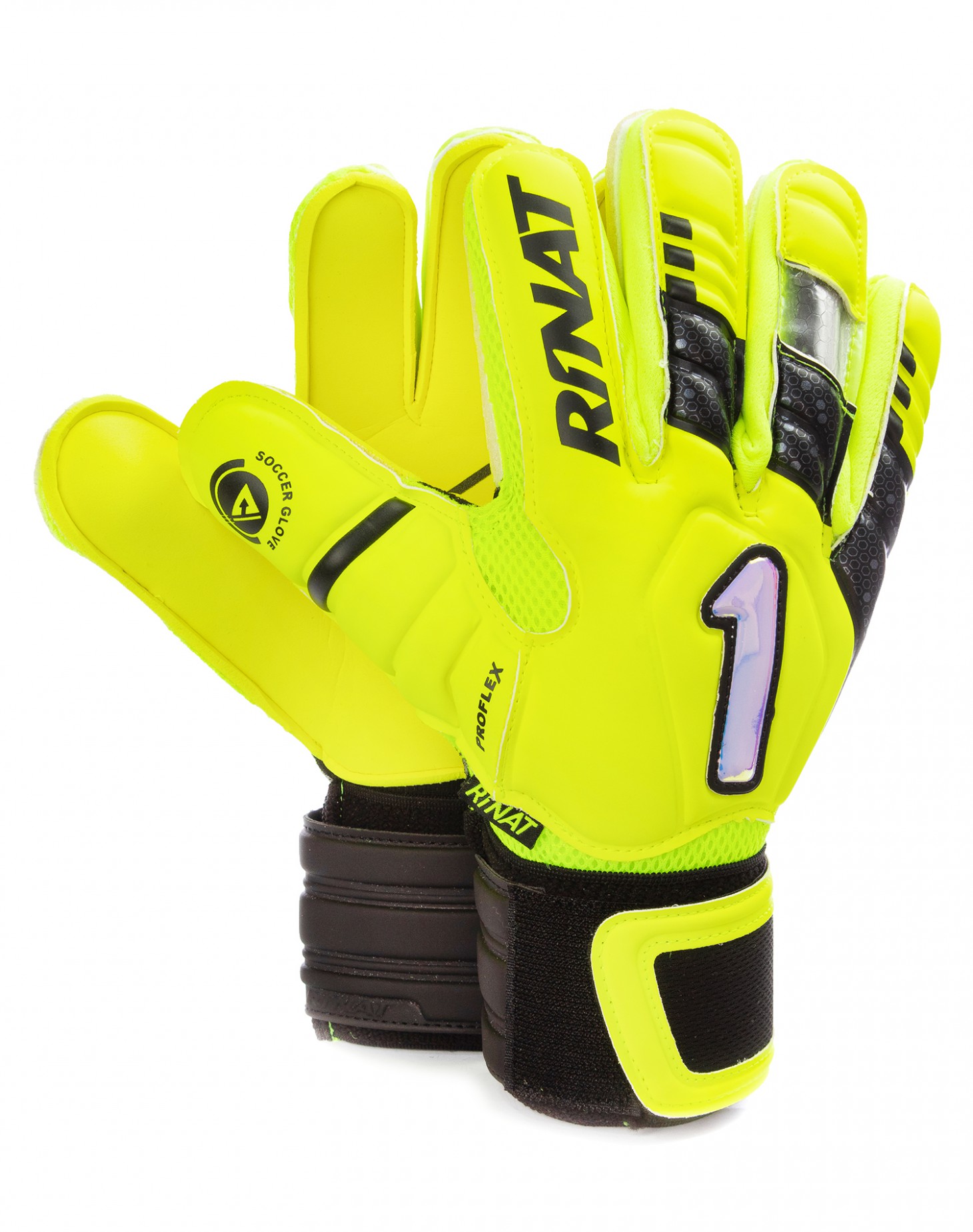 Guantes Rinat Uno Premier Lux Spine Semi Amarillo Neon
