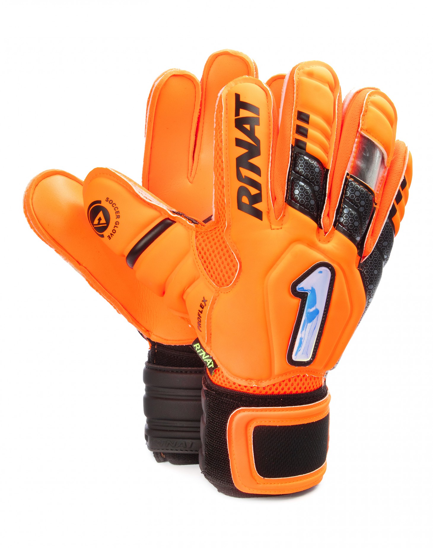 Guantes Rinat Uno Premier Lux Spine Infantil Naranja Neón
