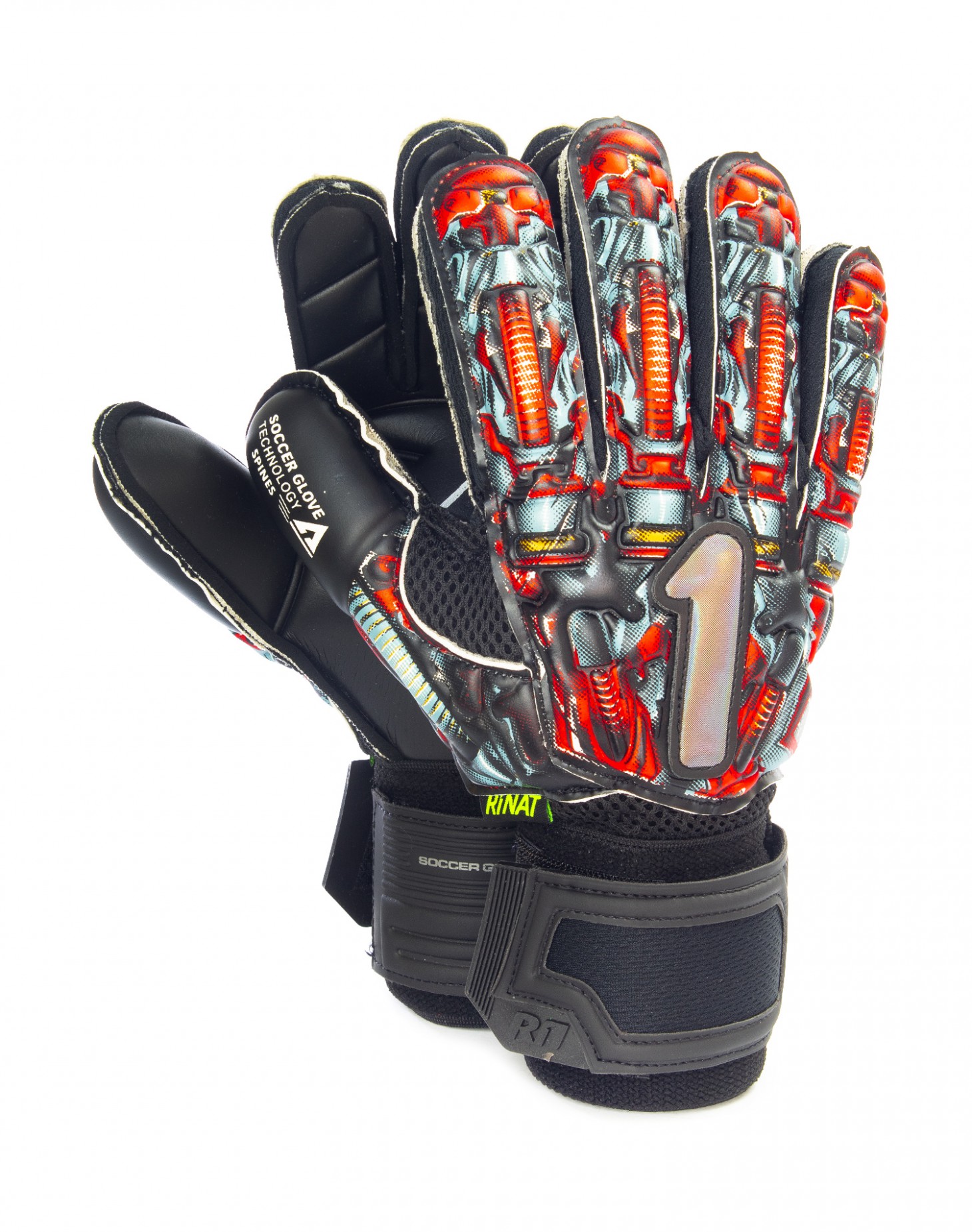 Guantes Rinat Asimetrik Bionik Spine Semi Rojo