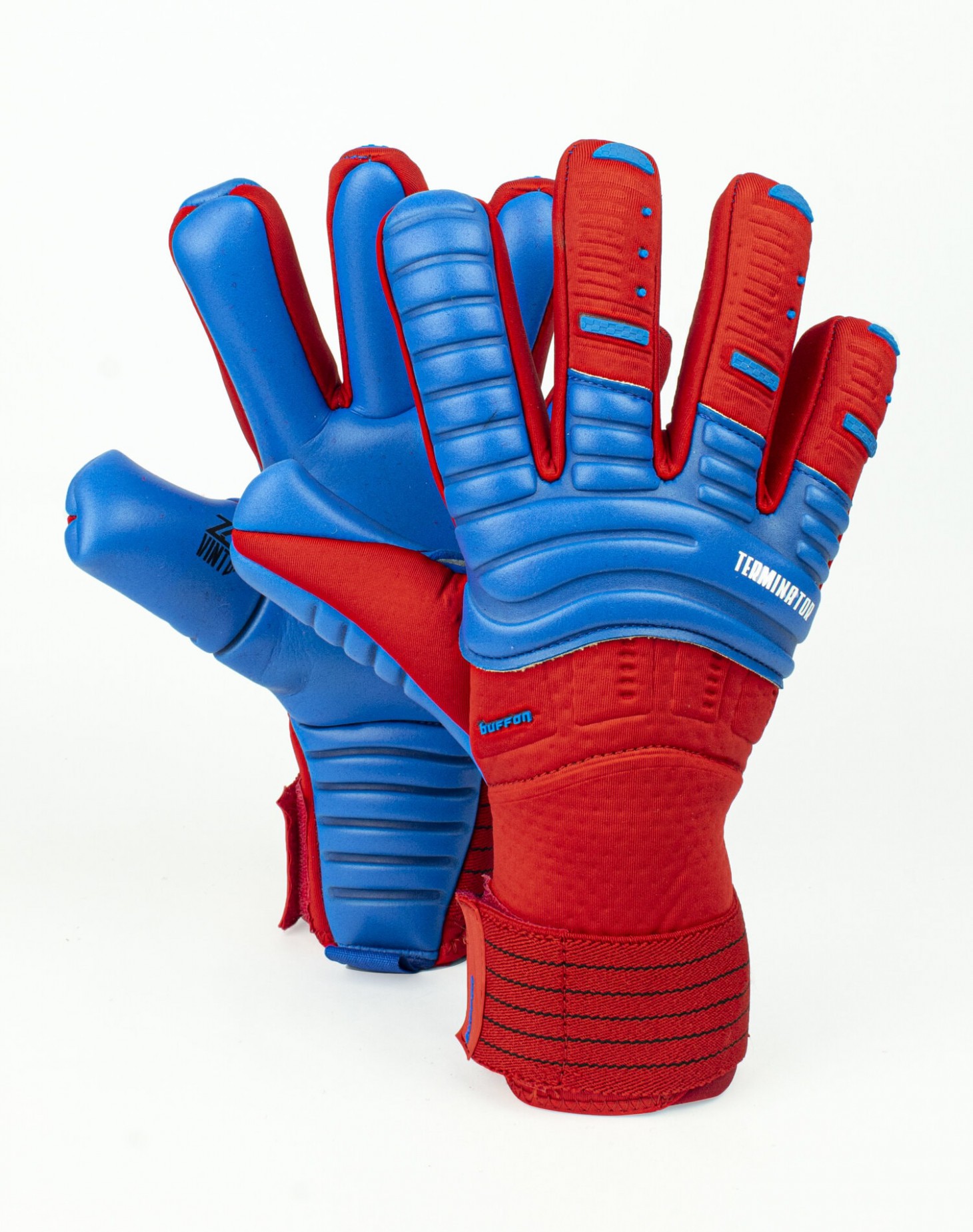 Guante Buffon Terminator Pro Varillas Azul/Rojo