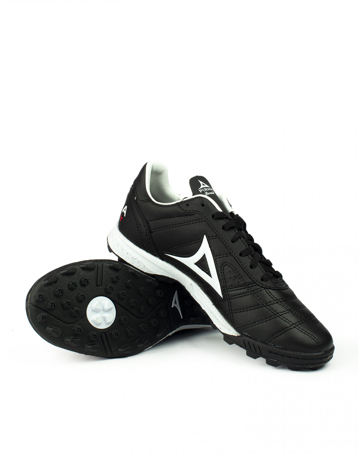 Zapatos de Futbol Rapido Pirma Brasil 503 Turf Negro/Blanco