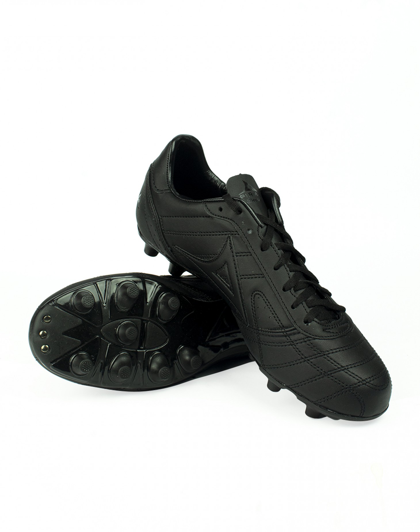 Zapatos de Futbol Soccer Pirma Brasil Modelo 0501 Piel Negro - Negro