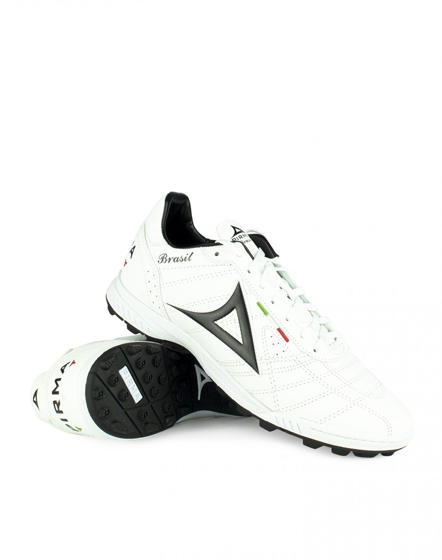 Tenis de Fútbol Rápido Pirma Brasil 503 Turf Blanco/Negro