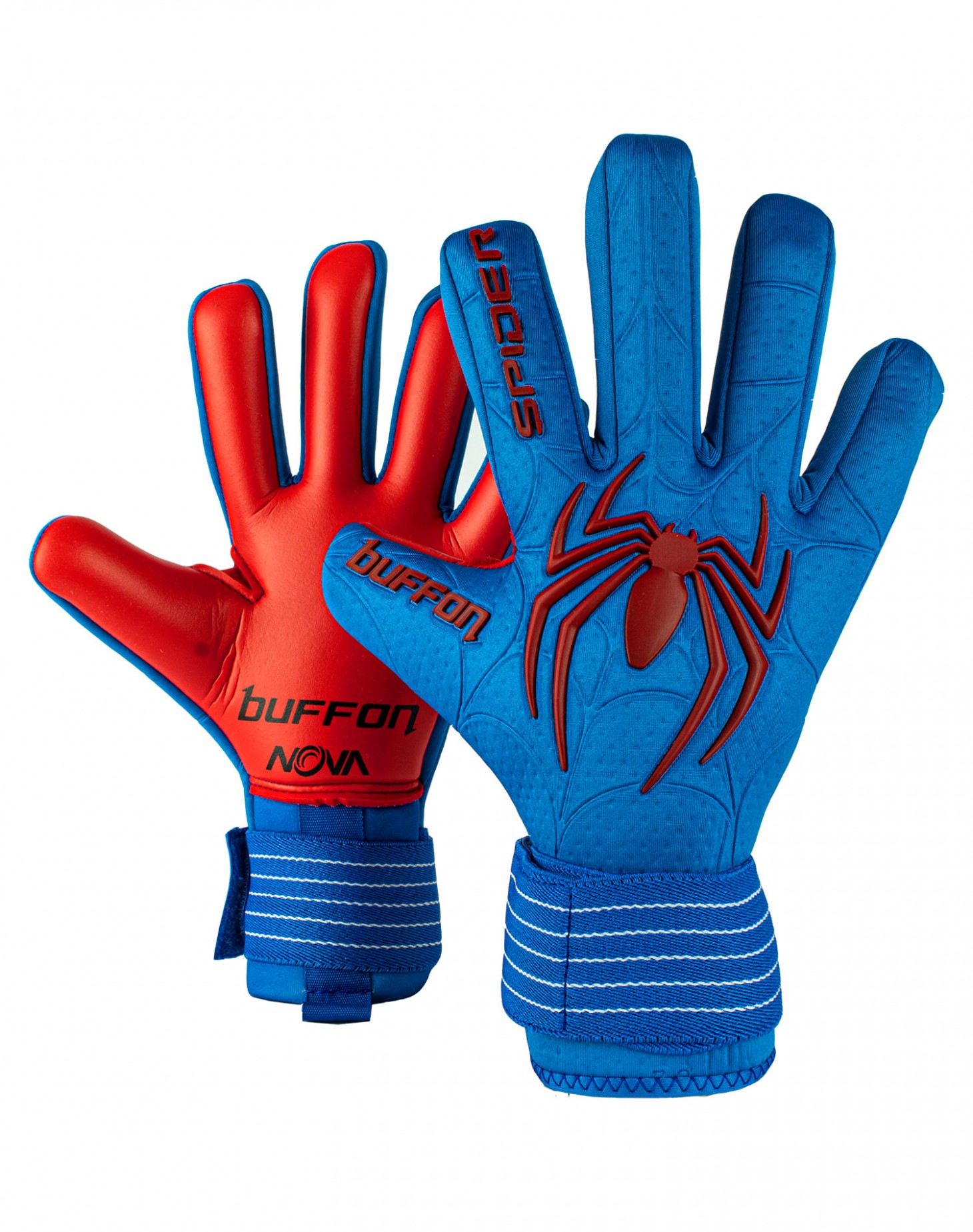 Guantes De Portero Buffon Spider Pro Azul Golero Sport