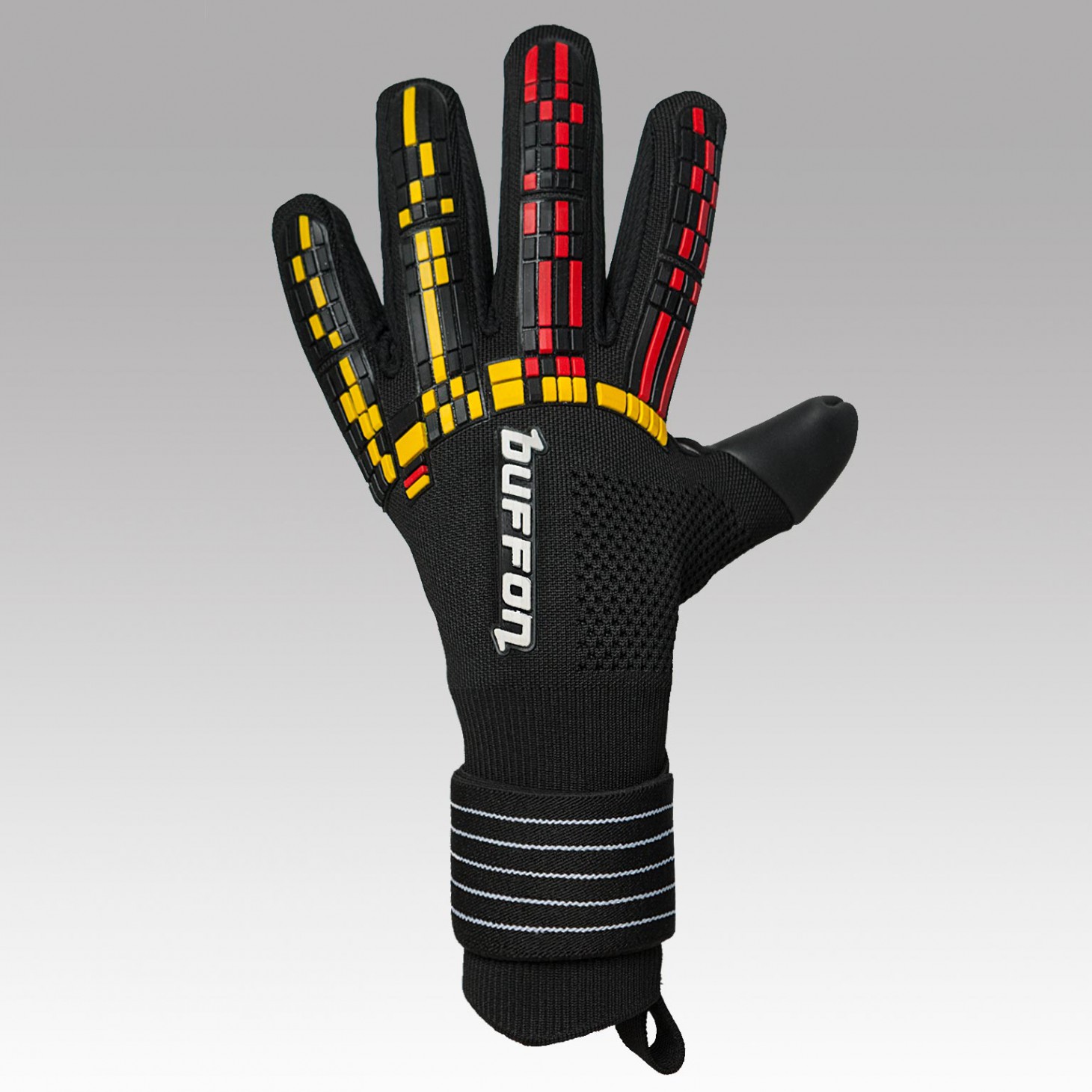Guantes de Portero Buffon Pixel Pro Negro Amarillo