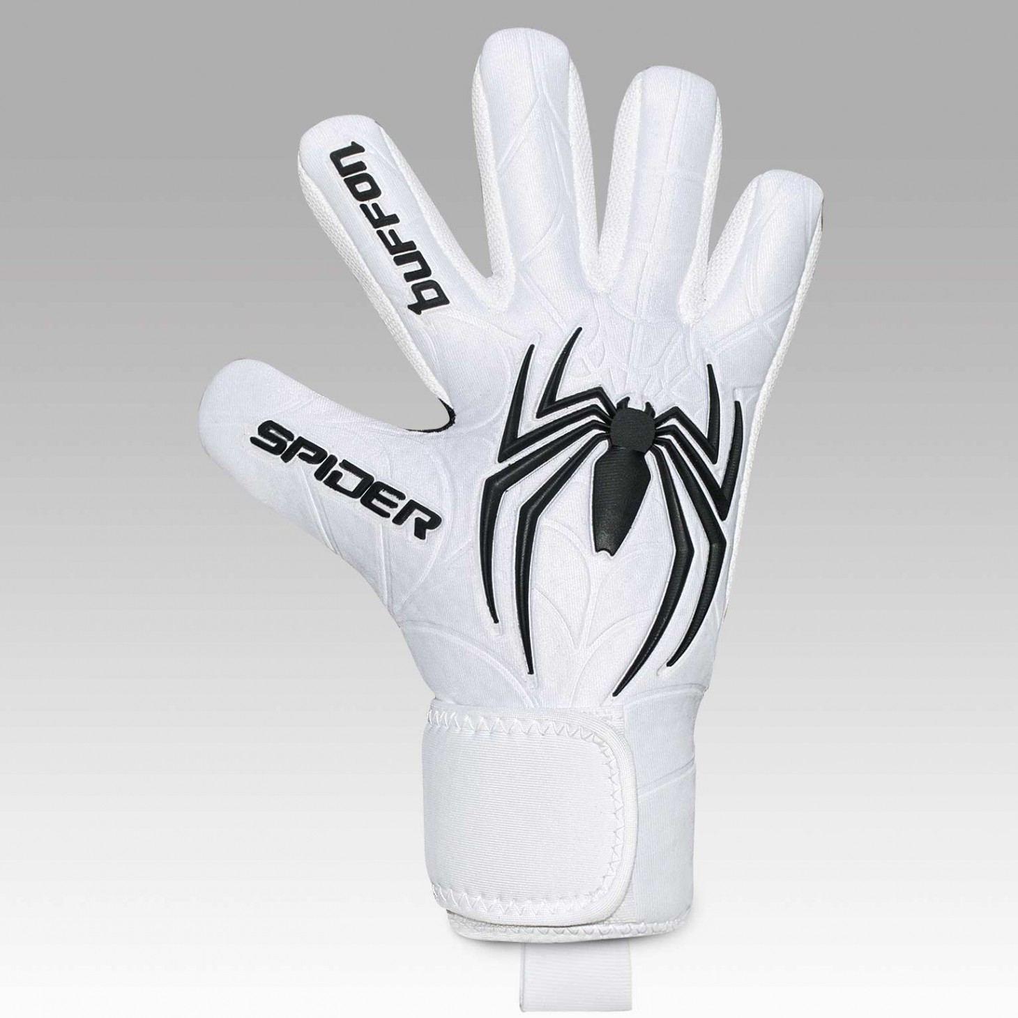 Guantes de Portero Buffon Spider Pro Infantil Blanco Negro