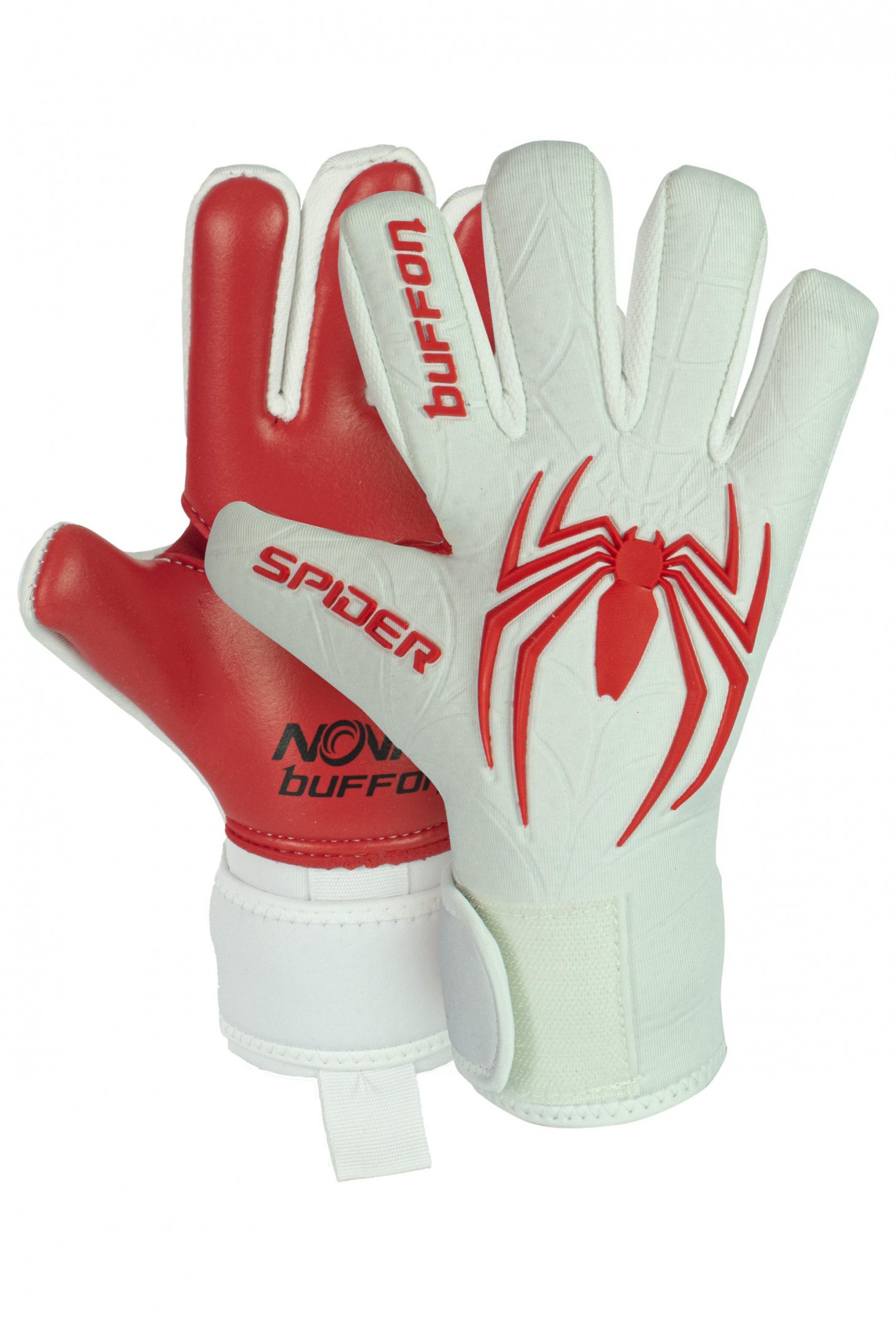 Guantes de Portero Buffon Spider Pro Infantil Blanco Rojo