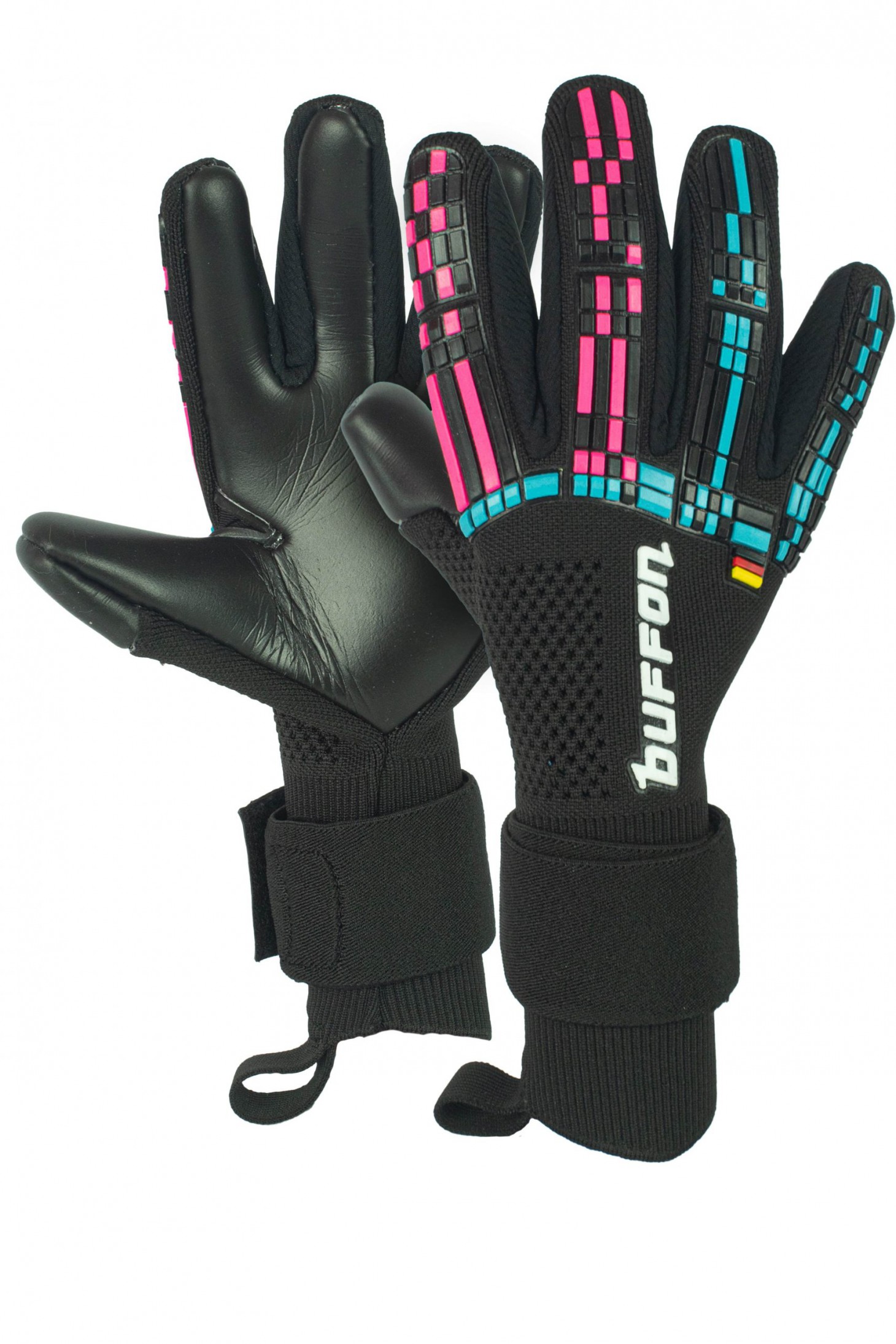 Guantes de Portero Buffon Pixel Pro Negro Fiusha