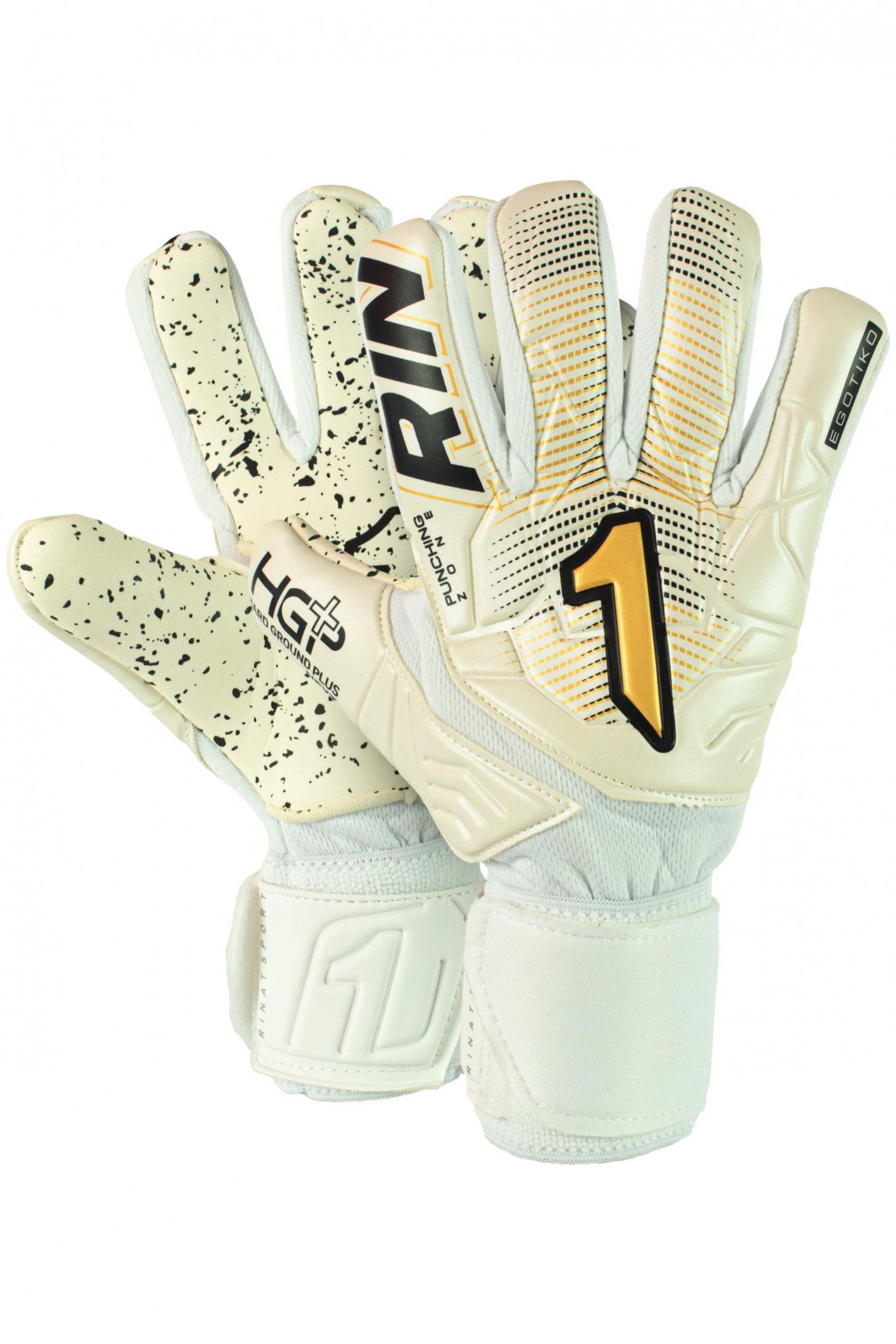 Guantes Rinat Egotiko Stellar Turf Inf Blanco Oro