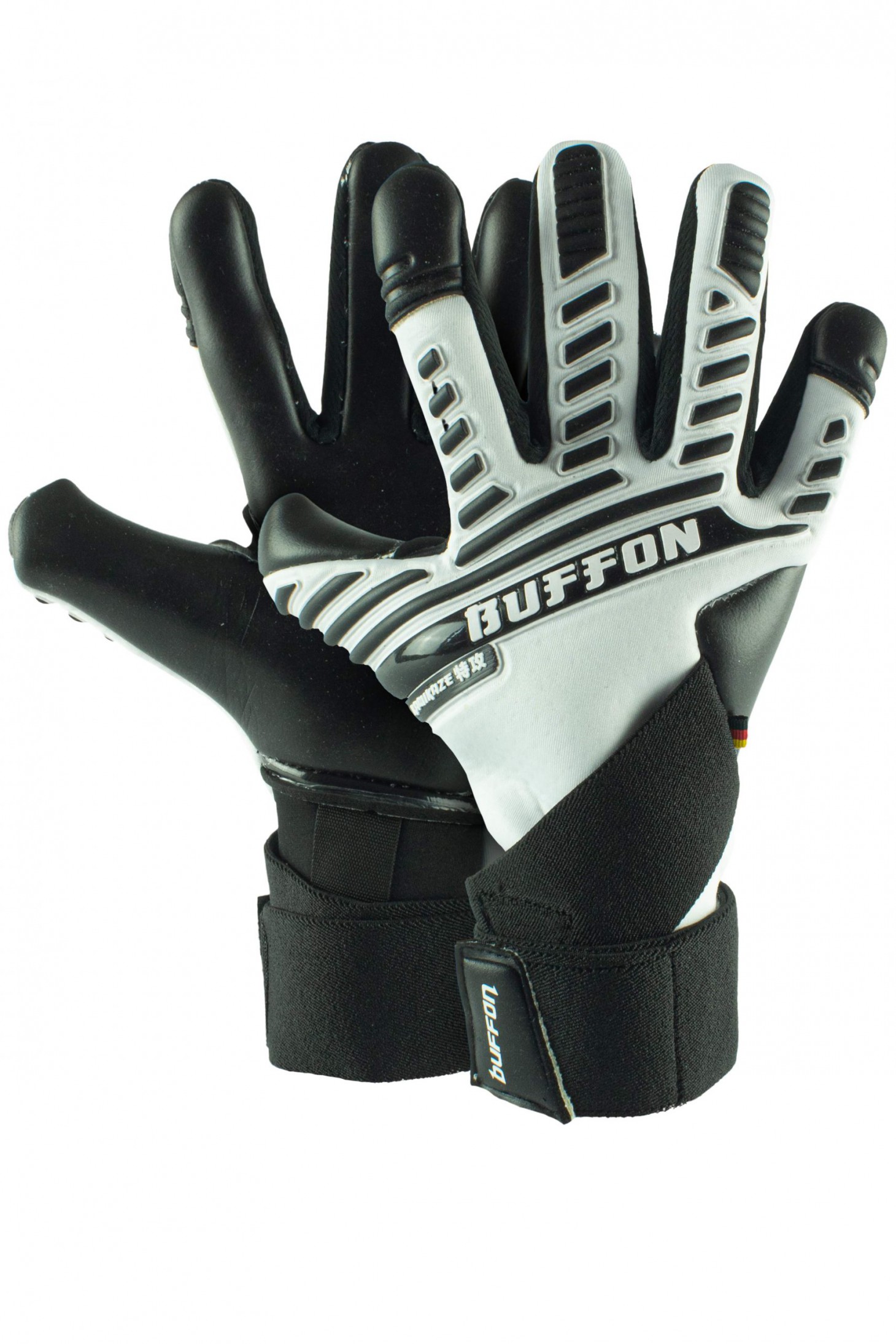 Guantes de Portero Buffon Kamikaze Pro Negro Plata