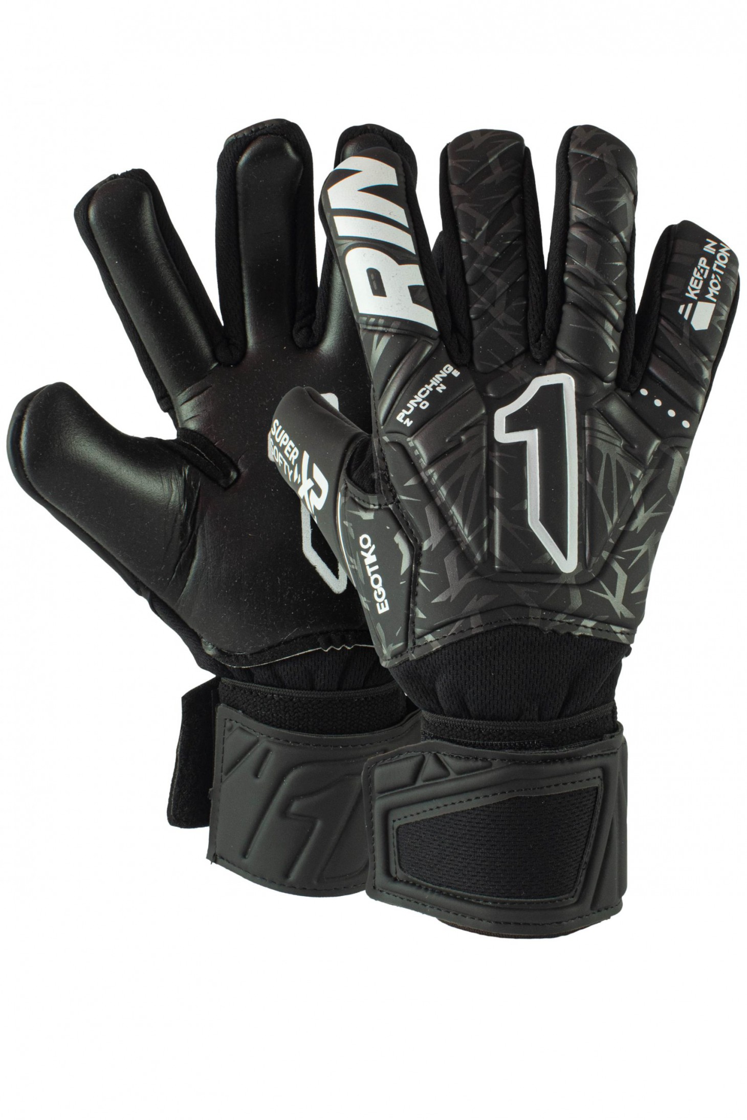 Guantes de Portero Rinat Egotiko Vengador Prime Infantil Negro