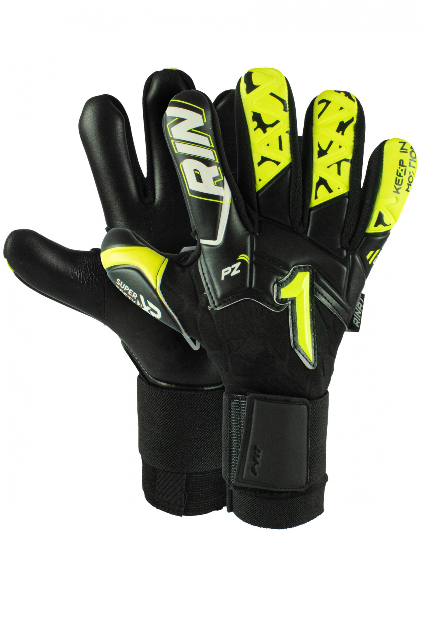 Guantes de Portero Rinat Xtreme Guard Dominius Prime Negro Amarillo