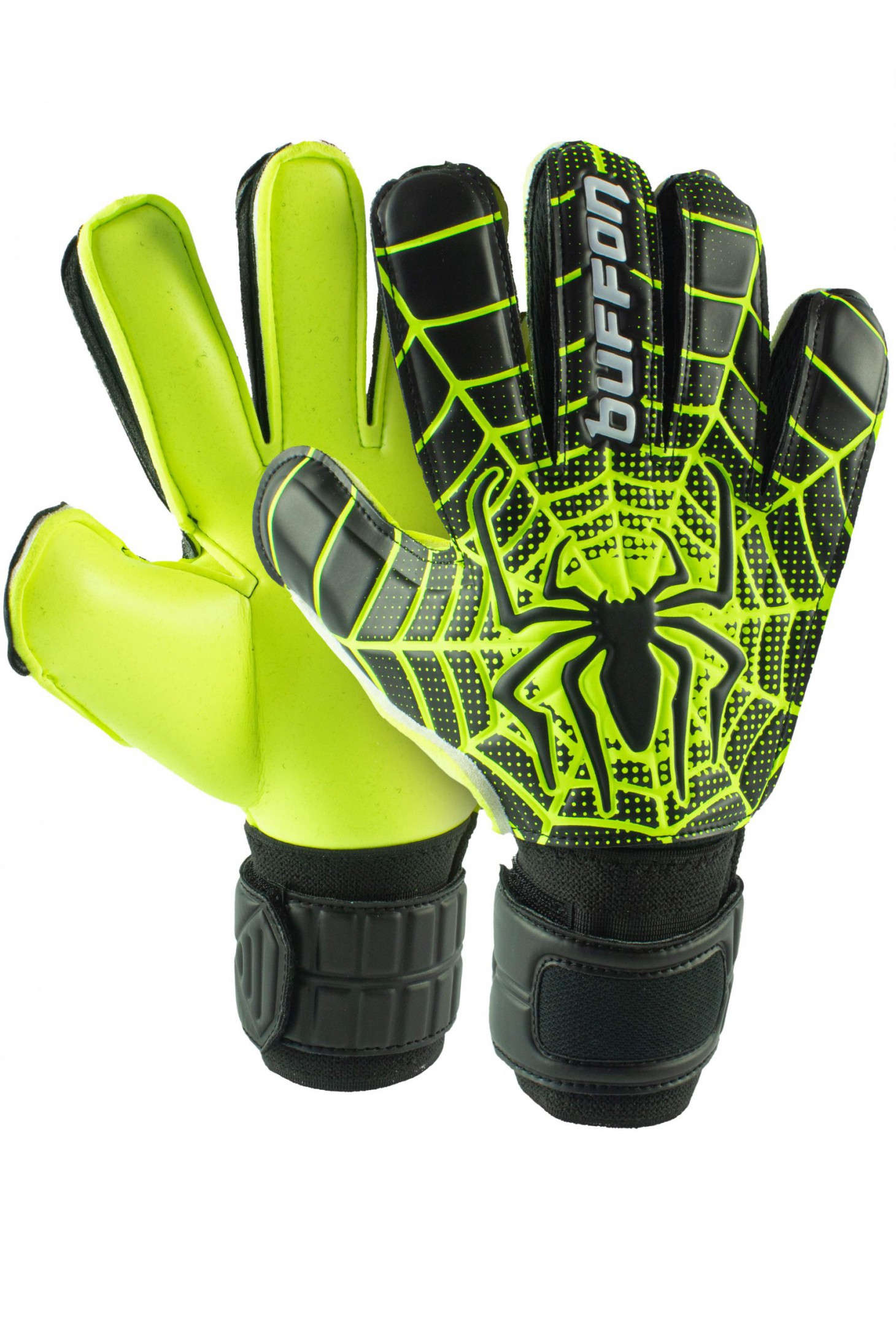Guantes Buffon Spider Basico 2 Negro verde