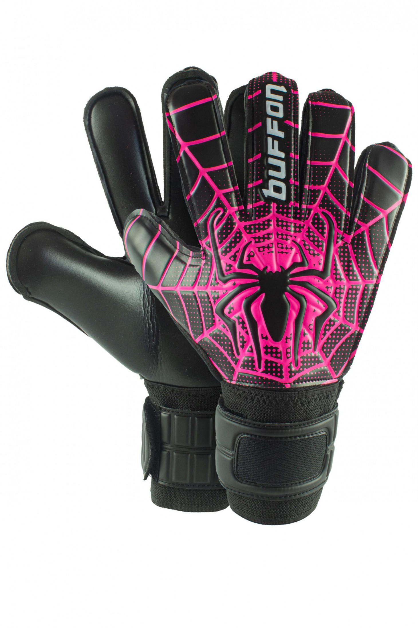 Guantes Buffon Spider Basico 2 Negro Fiusha