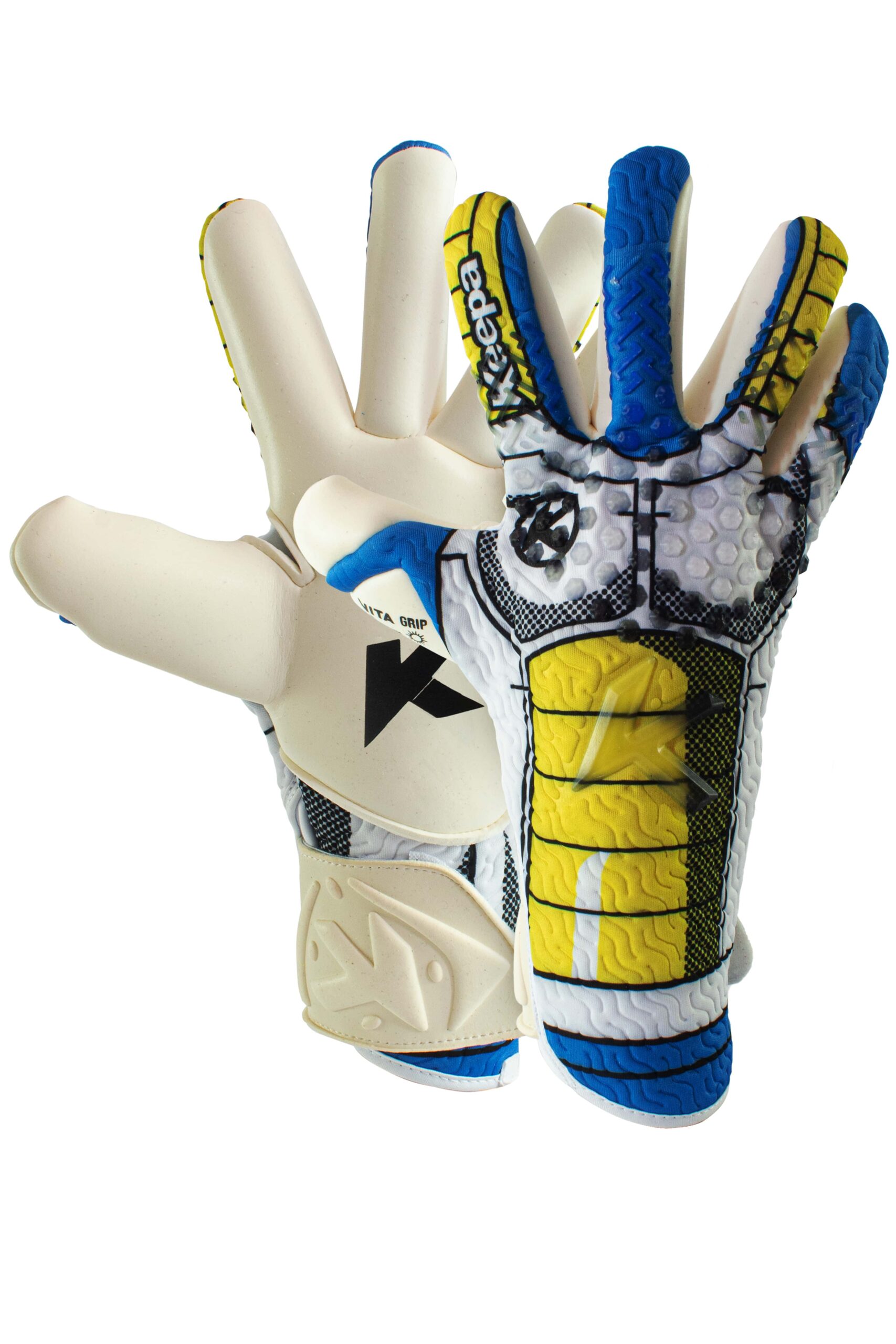 Guantes de Portero Keepa Delta Hero Pro Azul naranja